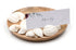 white cockle name card holders